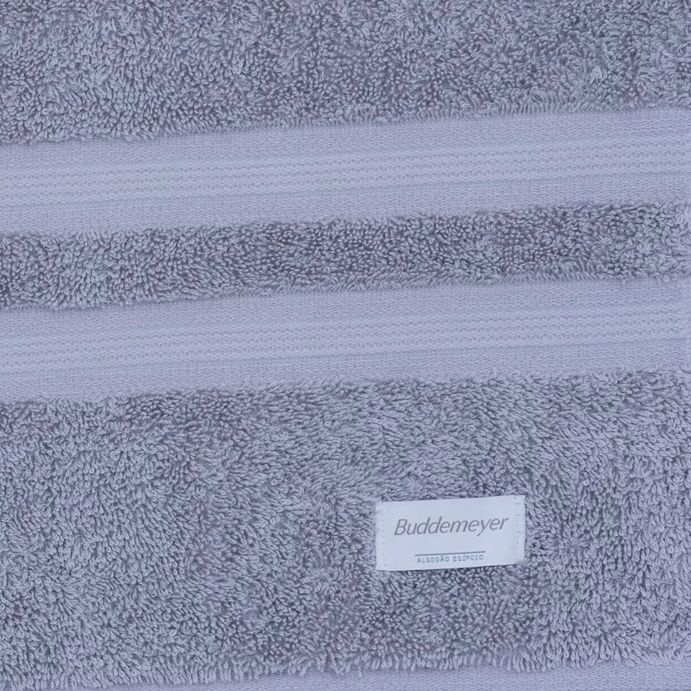 Jogo de Toalhas Algodão Egípcio Banho Prata 2 peças